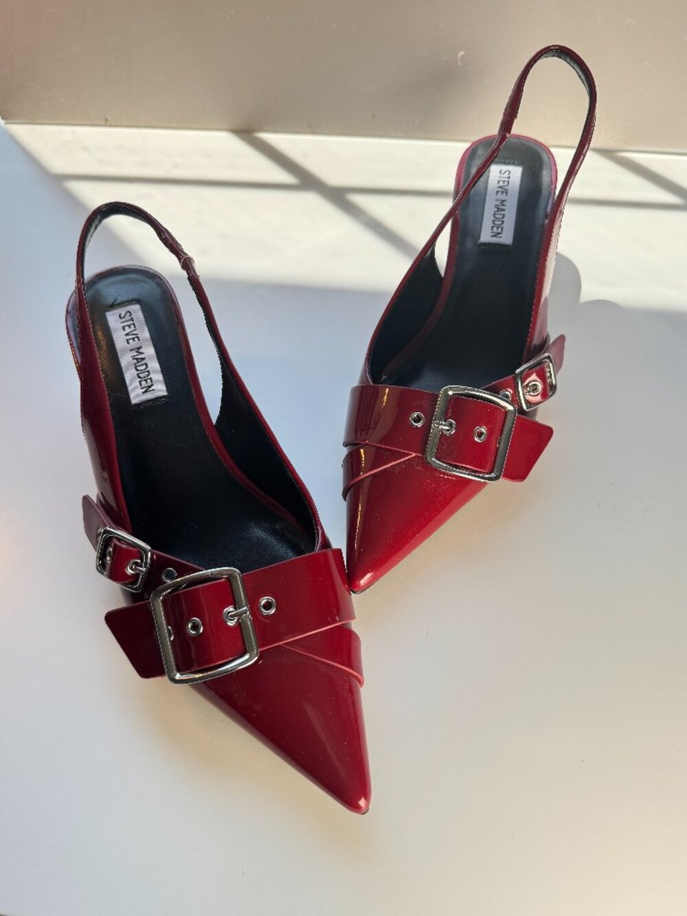 Steve Madden Lezley classic slingback - dark cherry - size 8
